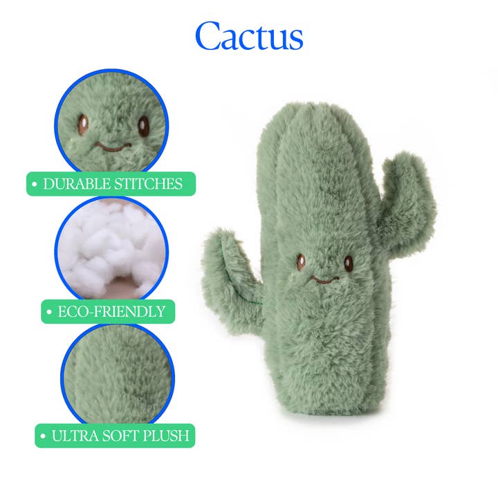 The Petting Zoo - Wholesale Stuffed/Plush Toy - Kids & Baby - Fuzzlez Cactus 11" (27cm)6