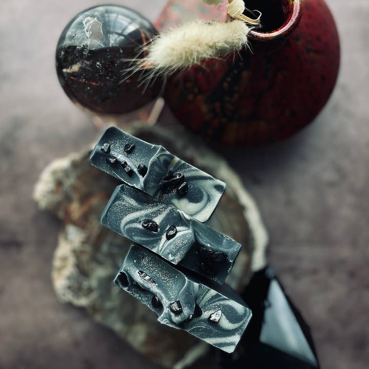 Suds and Sage - Wholesale Bar Soap - Golden Obsidian2