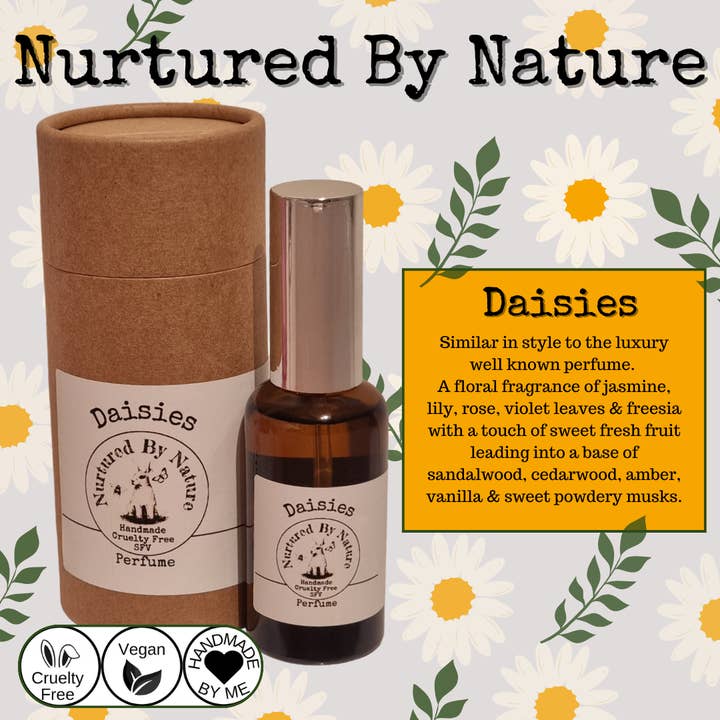 Daisies Perfume 50ml for wholesale by Nurtured By Nature SFV