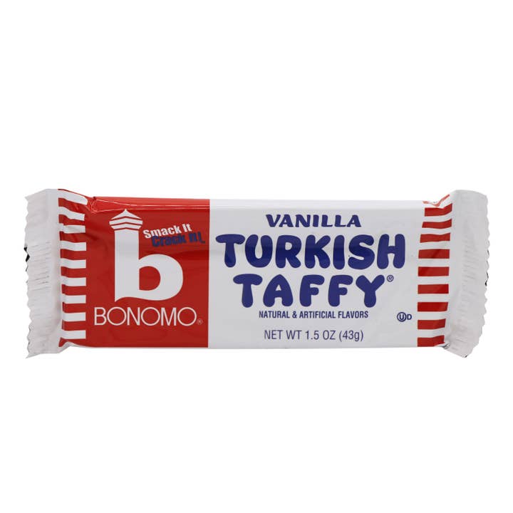 Grandpa Joe's Candy Shop - Vente Caramel écossais - Taffy à la vanille turque Bonomo, 1,5 oz, étui 24 carats1