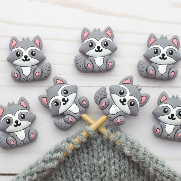 Fox & Pine Stitches - Wholesale Knitting/Crochet Supplies - Raccoon | Stitch Stoppers Knitting Notions