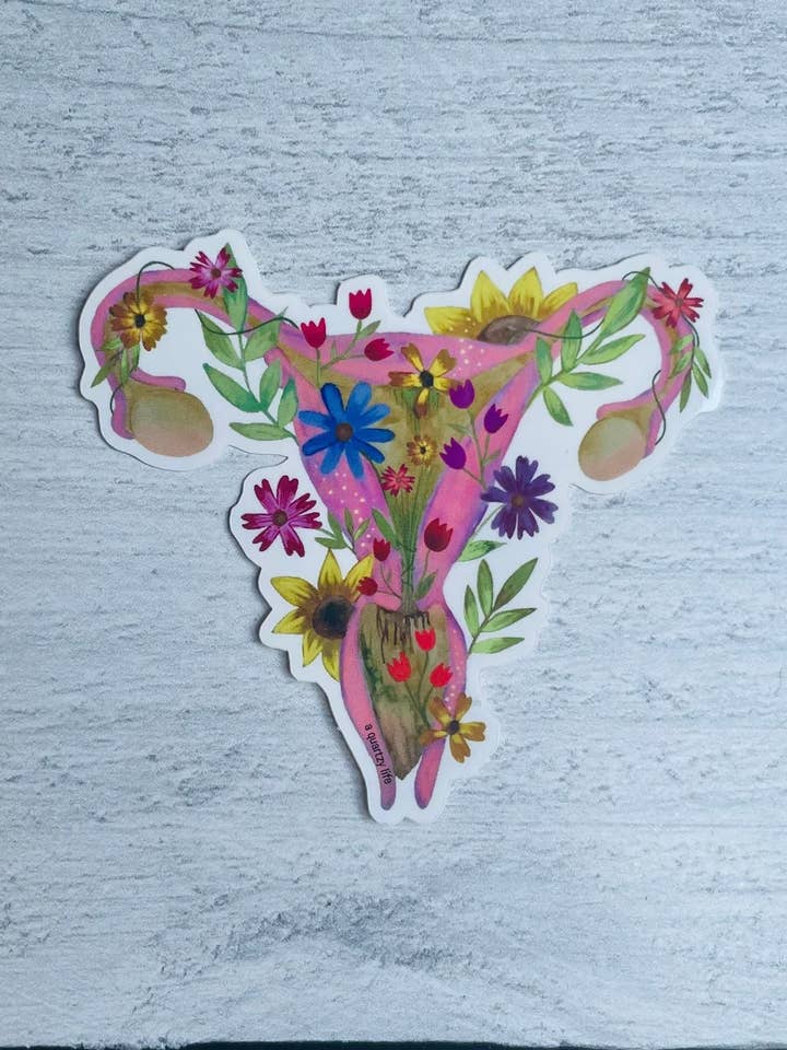 Uterus klistermærke for engroshandel hos A Quartzy Life