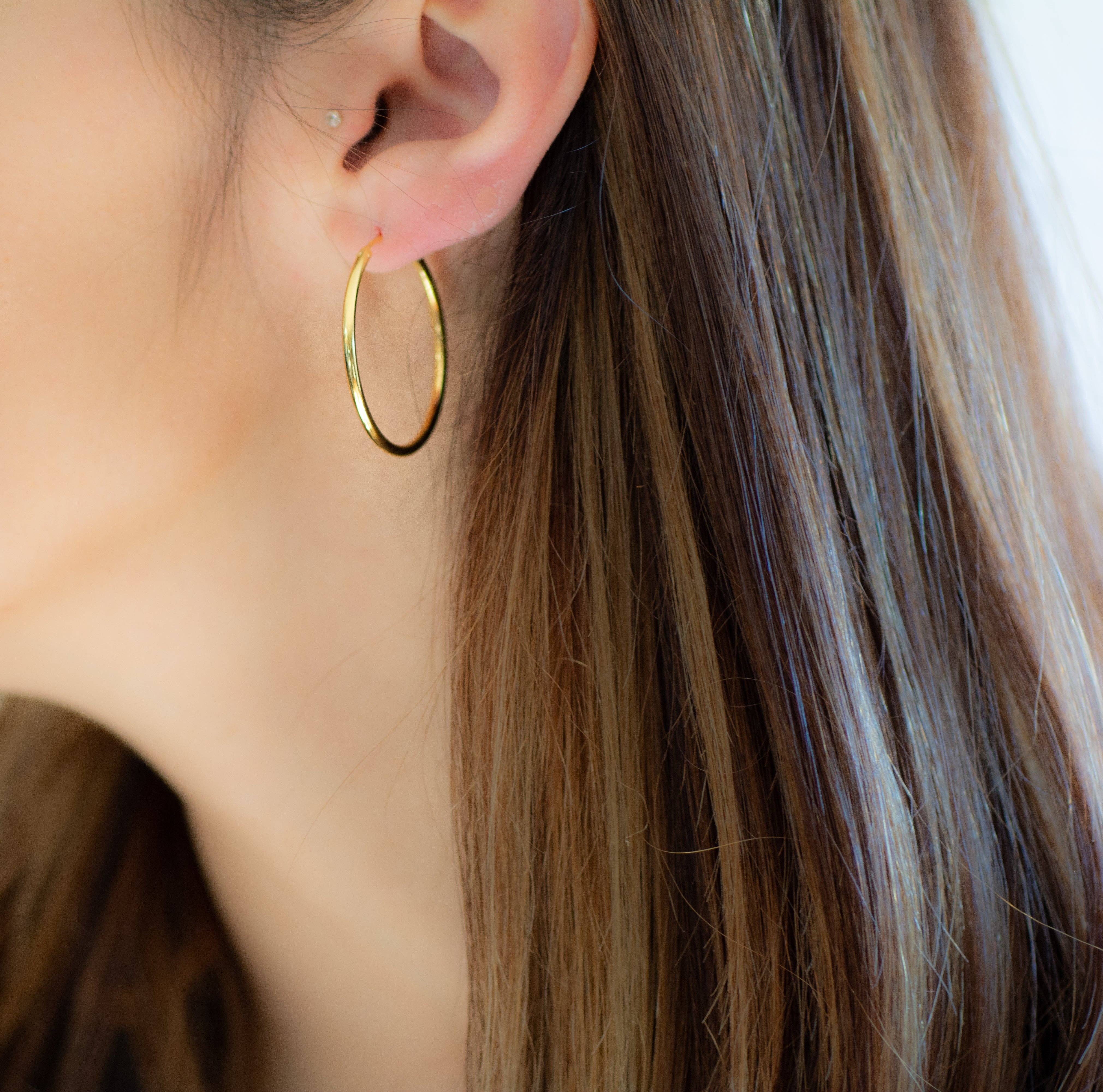 Sami Jewels - Vendita all'ingrosso Orecchini a cerchio - Cerchi Infinity da 32 mm1