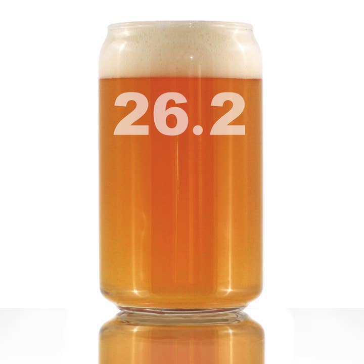 26.2 Marathon - Beer Can Pint Glass - Running Gifts for wholesale by bevvee