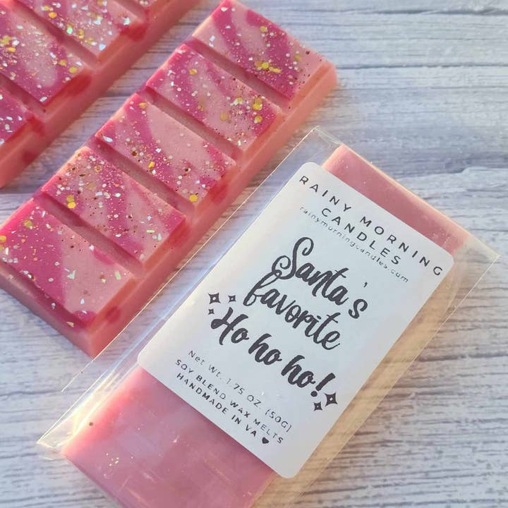 Rainy Morning Candles - Wholesale Wax Melt - Santa's Favorite HoHoHo | Winter Snap Bar Wax Melts2