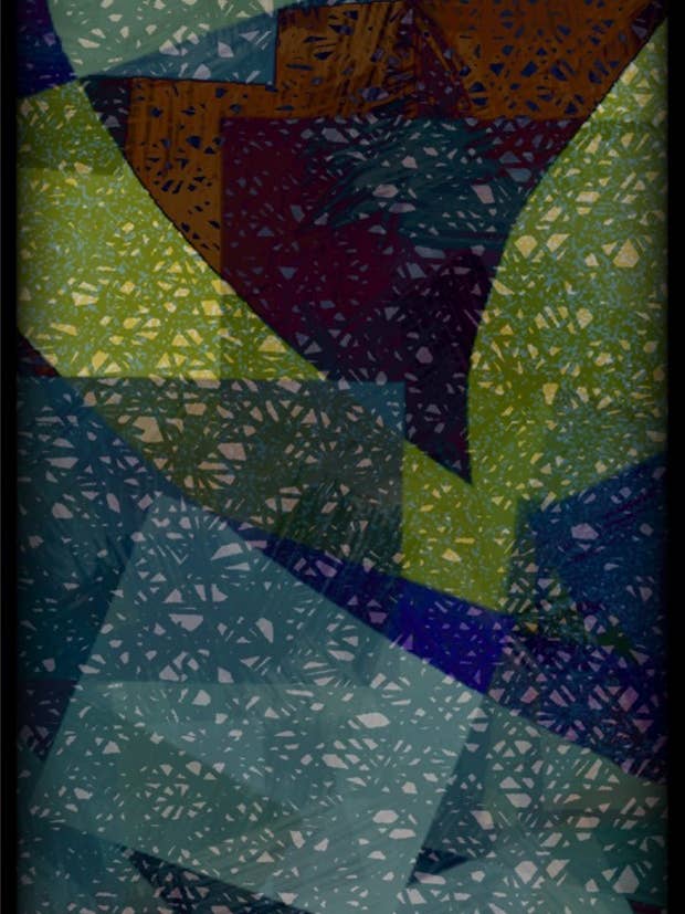 scarf wool blend scarf geometric for wholesale by L'OFFICIEL SRL