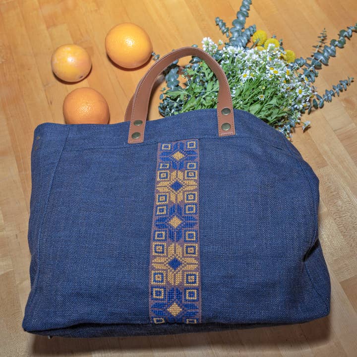 Darzah - Wholesale Tote Bag - Women's - Walid Unisex Bag - Navy6