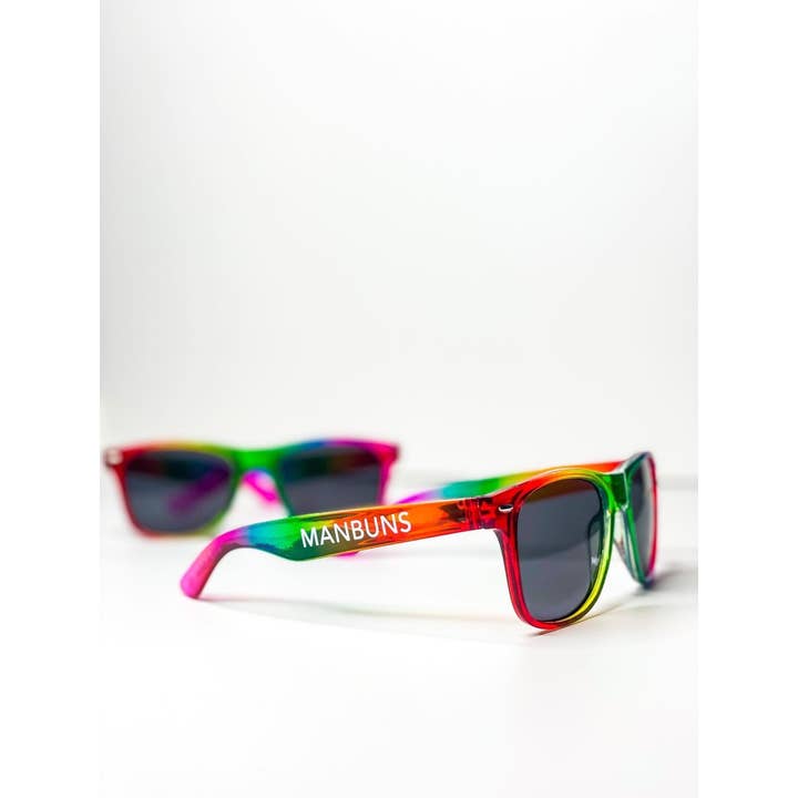 MANBUNS – Óculos de sol - Unissexo por atacado – Óculos de sol unissexo Pride 2023 Rainbow Risky Business1