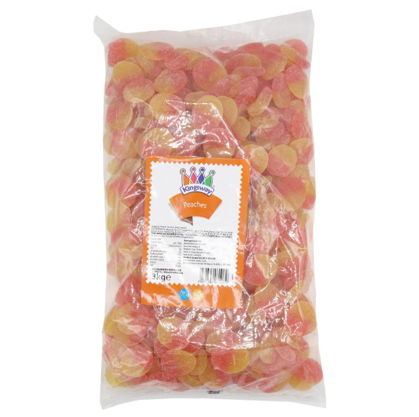 Gaffney's Sweets & Treats Wholesale – wholesale Gummy – Kingsway Peaches 3kg1