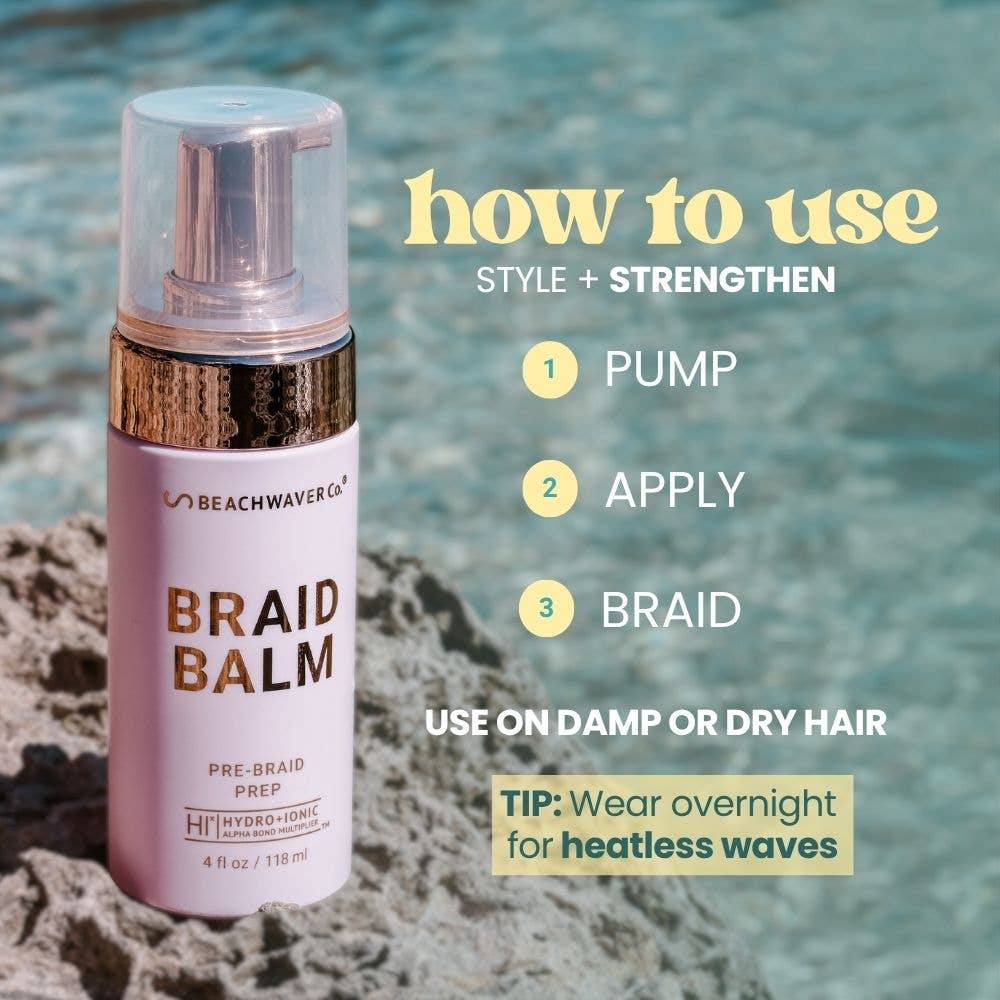 The Beachwaver Co. - Wholesale Hair Styling Gel/Mousse - Braid Balm Pre-Braid Prep 9