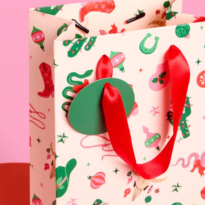 xo, Fetti - Wholesale Wine Gift Bag - HO-down Wine Gift Bag Set - 9 wine gift bags, western christmas 5