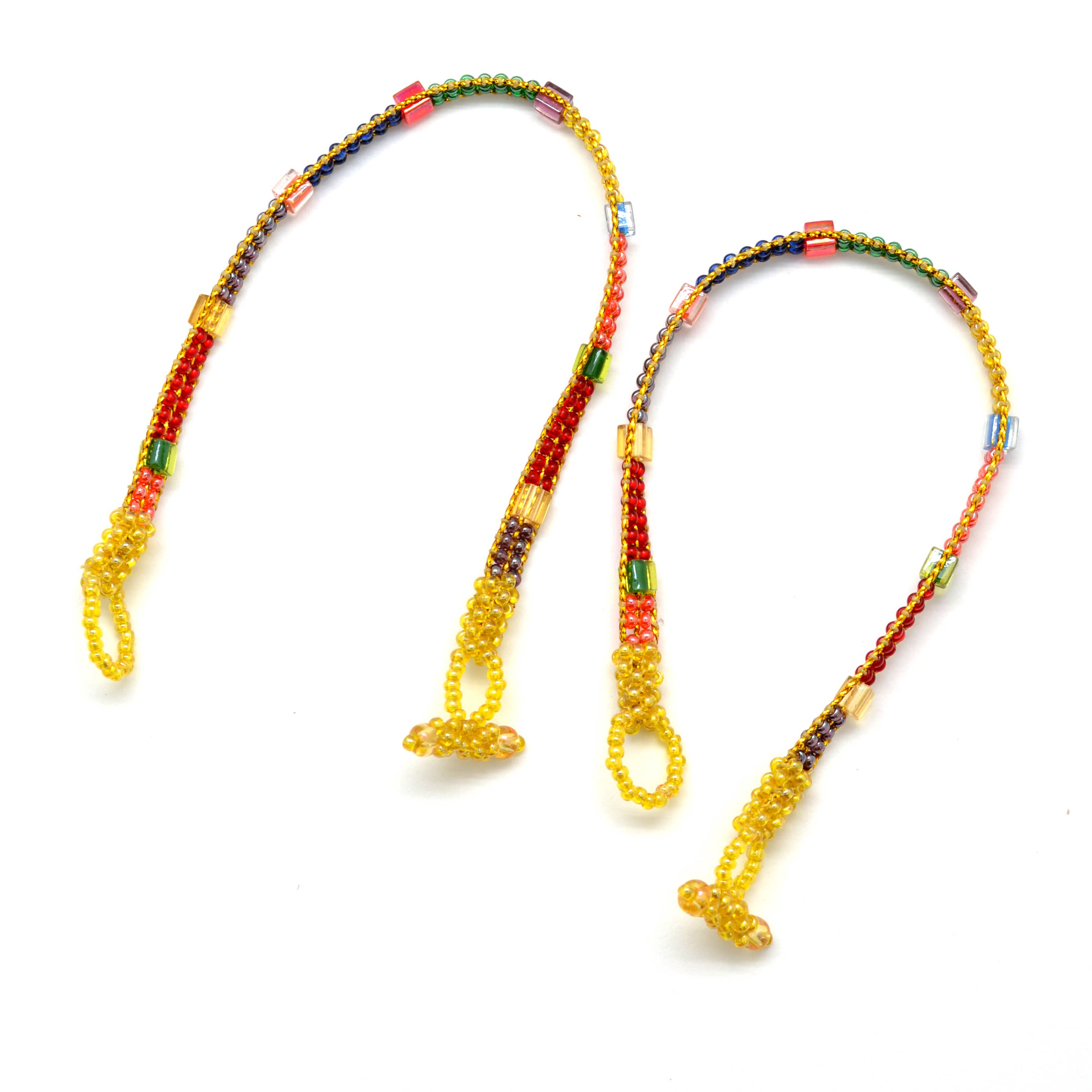 Dunitz & Company - Wholesale Beaded Bracelet - Skinny Metallic Rainbow Bracelets3