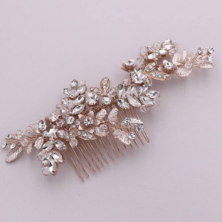 allureweddingjewelry - Wholesale Hair Pin - Halley Crystal Hair Comb2