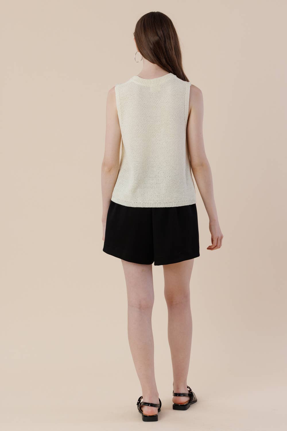 A & SHE – wholesale T-shirt – women's – Embroidery Ribbon Knit Sweater Tank – Sleeveless Bow Vest12