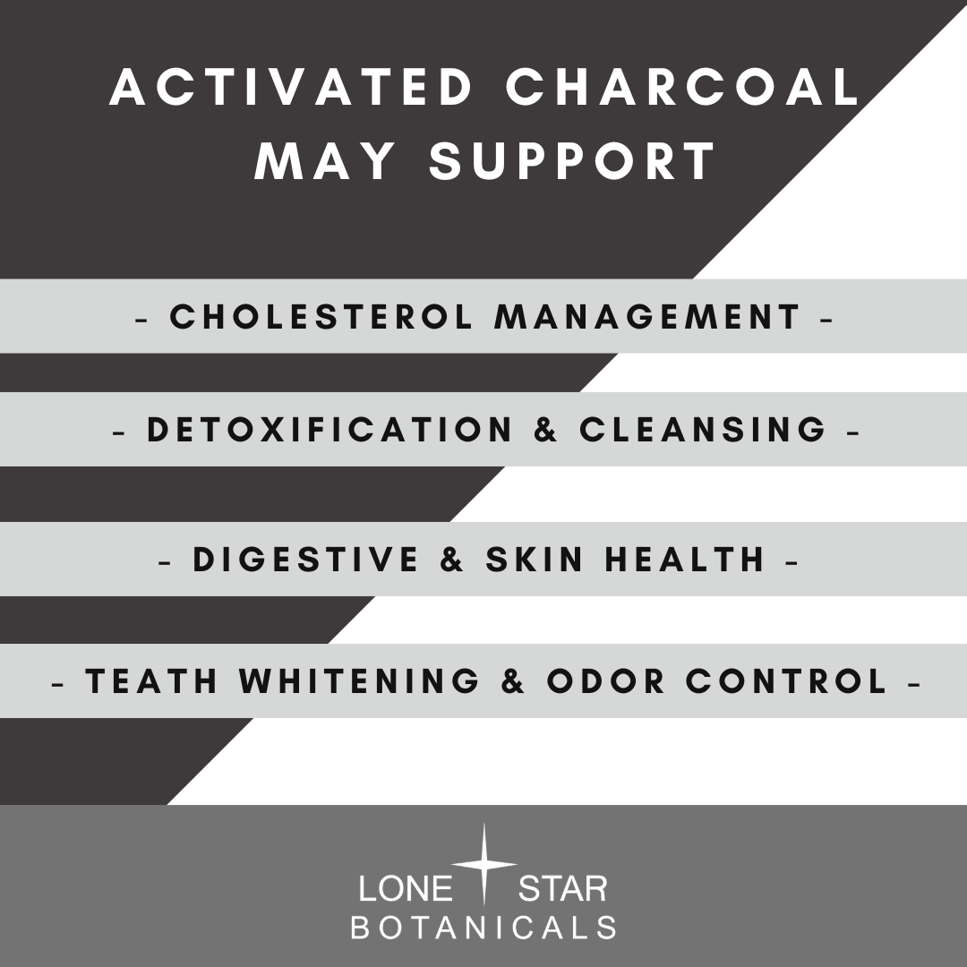 Lone Star Botanicals - Wholesale Protein/Superfood Powder - Activated Coconut Charcoal Powder Capsules -- 120ct1