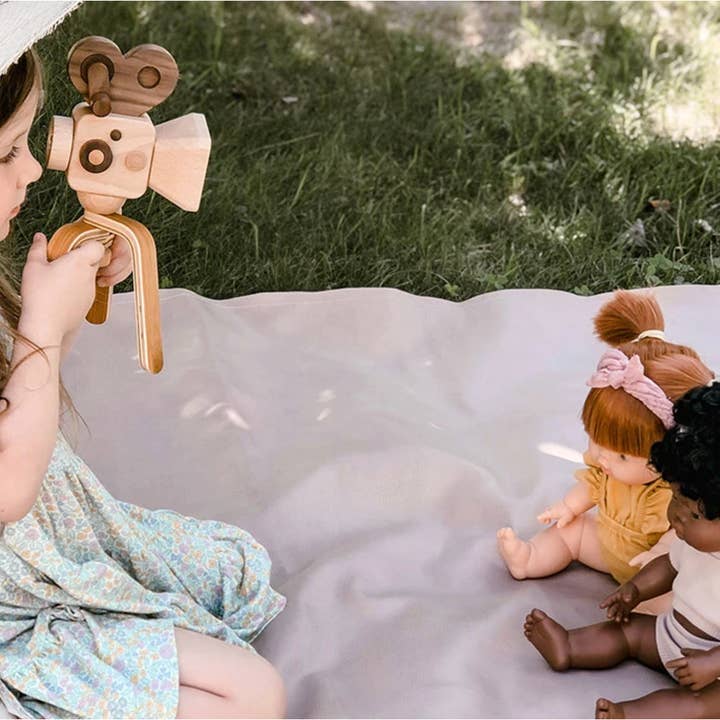 Father's Factory - Wholesale Wood Toy - Kids - Super 16 Pro Wooden Toy Camera With Tripod