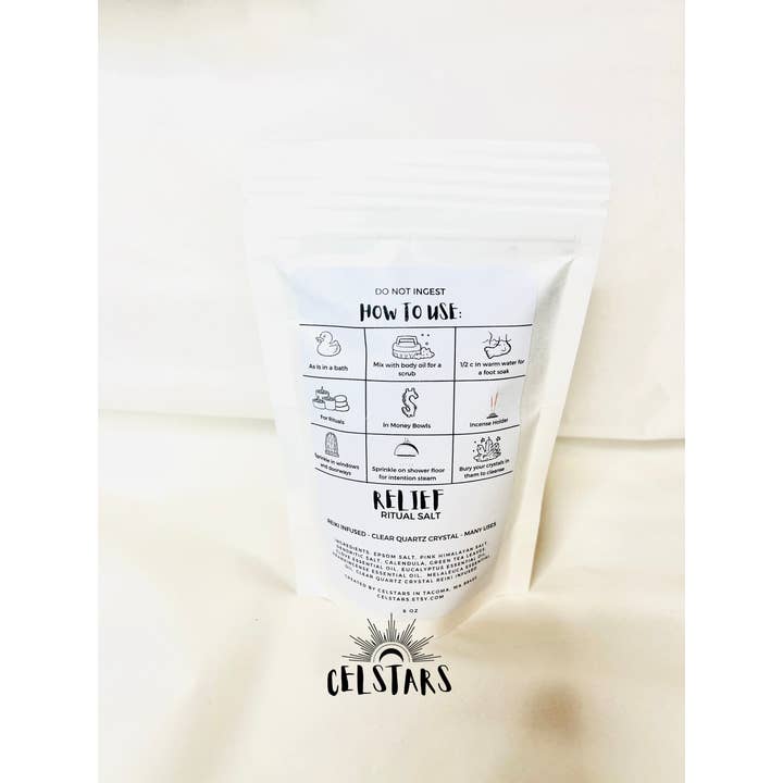 CelStars - Wholesale Bath salts - Relief Ritual Bath Tea1