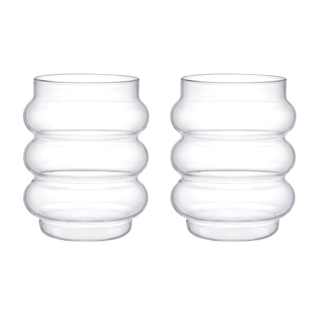 AULICA - Wholesale Drinking Glass/Cup - Bubble water glasses 400ml - set of 25