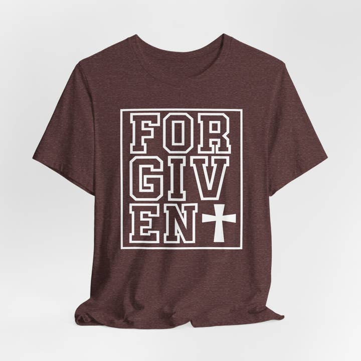 Optime Plus LLC - Wholesale Screen Printed T-Shirt - Unisex - Forgiven | Salvation & Grace Tee12
