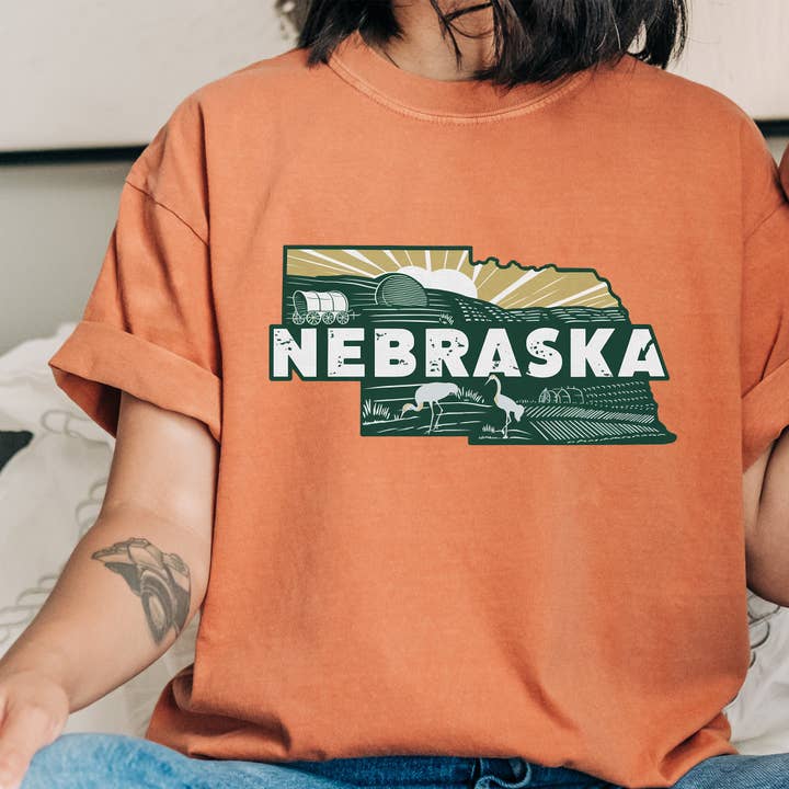 Nebraska State Vintage Shirt for wholesale by EnjoyMyDesign