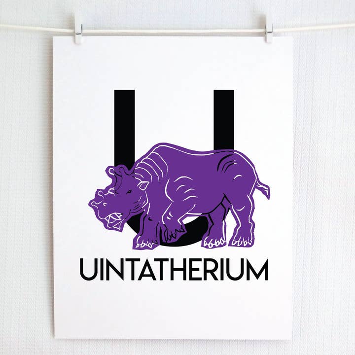 U sta per Stampa Illustrata di Unitatherium per la vendita all'ingrosso da parte di Jamie Palmer Keating