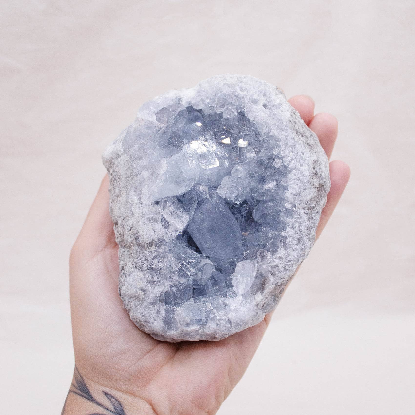 Tiny Rituals - Wholesale Spiritual Stone/Crystal - Celestine Geodes - AAA Premium Quality65