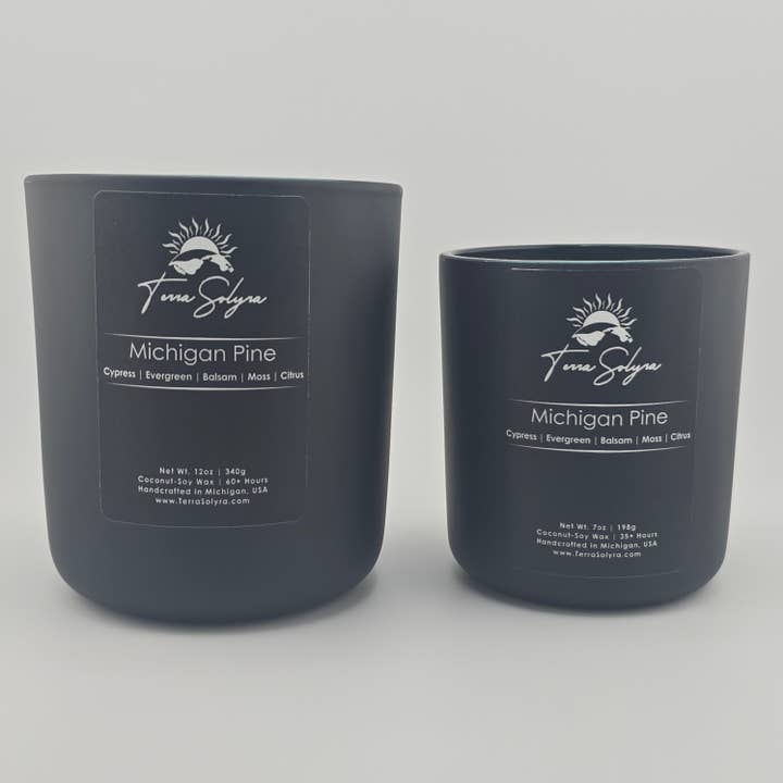 Terra Solyra LLC - Wholesale Jar/Filled Candle - Michigan Pine Candle2