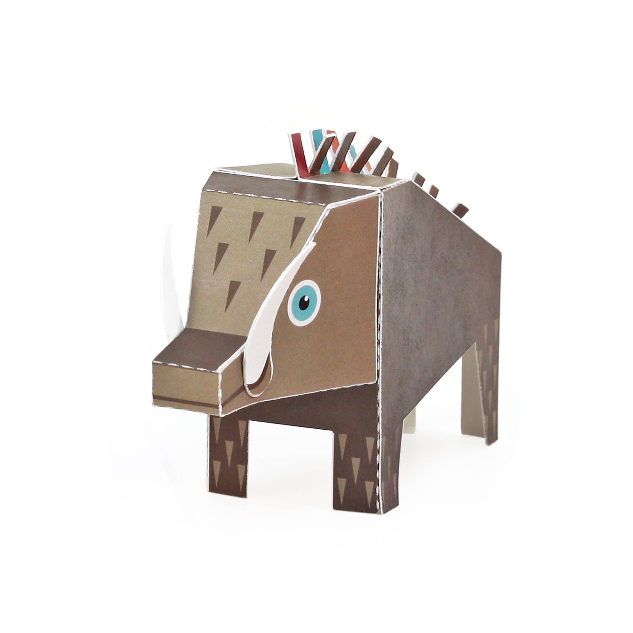 pukaca – wholesale Leksaksset - Barn – Pappersleksaker med skogsdjur – räv, uggla, vildsvin och ekorre6