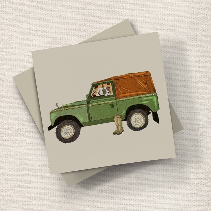 English Graphics - Wholesale Everyday Greeting Card - Vintage Land Rover