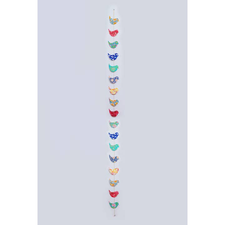 Papier fait main/Oiseaux multicolores//min.6 pour la vente par Moksha Imports