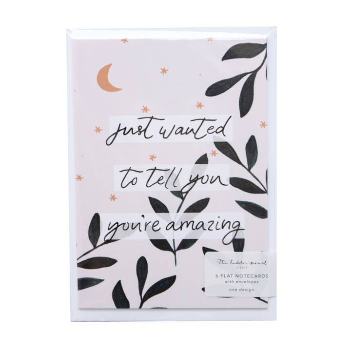 You're Amazing Notecard — Packung mit 6 Stück für den Großhandel von The Hidden Pearl Studio