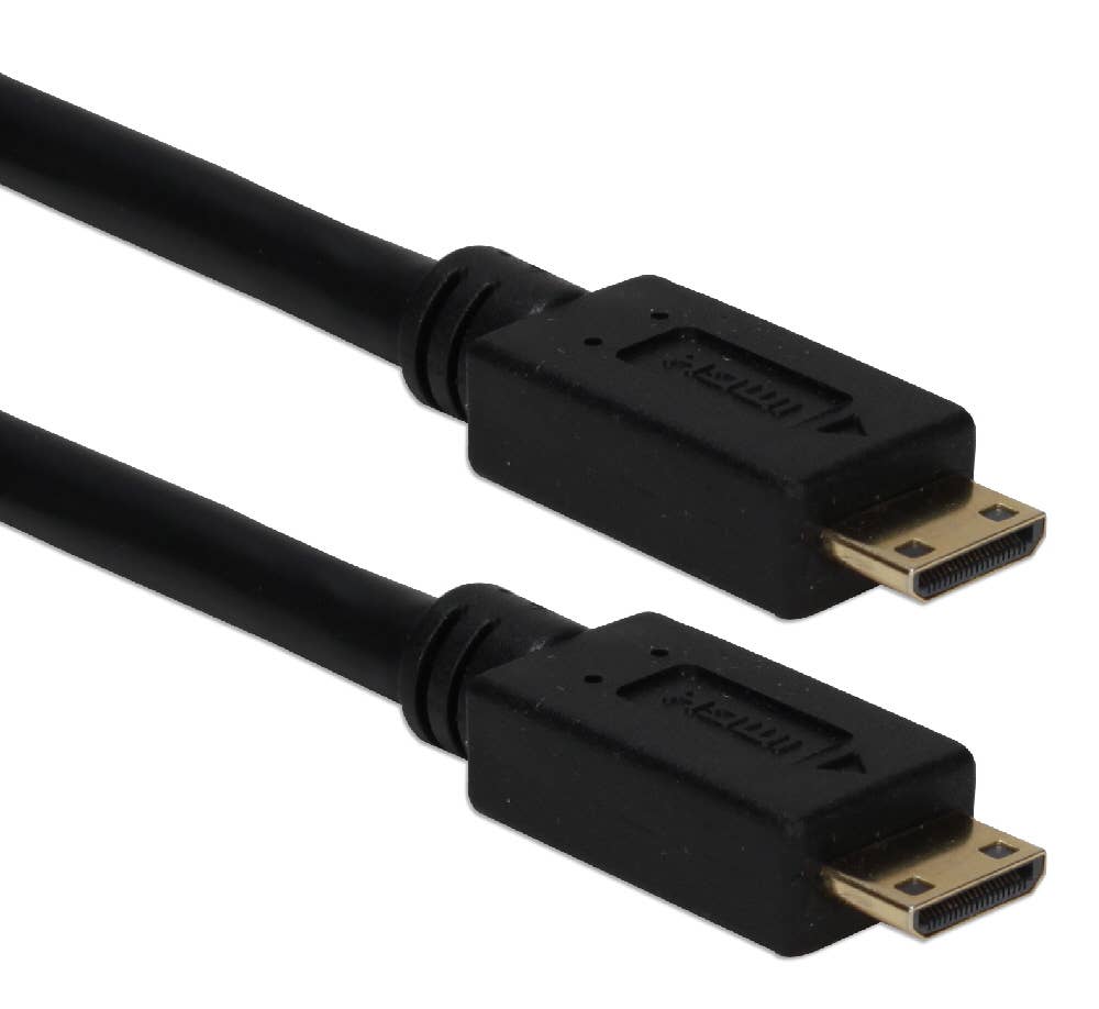 QVS Inc - Wholesale Charging cable - High Speed Mini HDMI to Mini HDMI 4K HD Camera Cable
