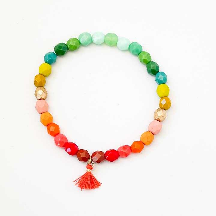 Nest Pretty Things - Wholesale Beaded Bracelet - Ombre bracelet with tassels