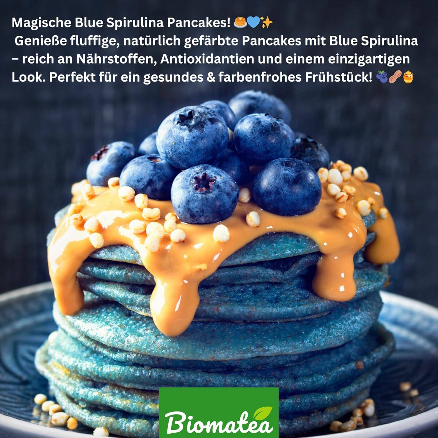 Biomatea - Wholesale Proteïne/superfoodpoeder - Zuiver Blauw Spirulina Poeder, 30g2