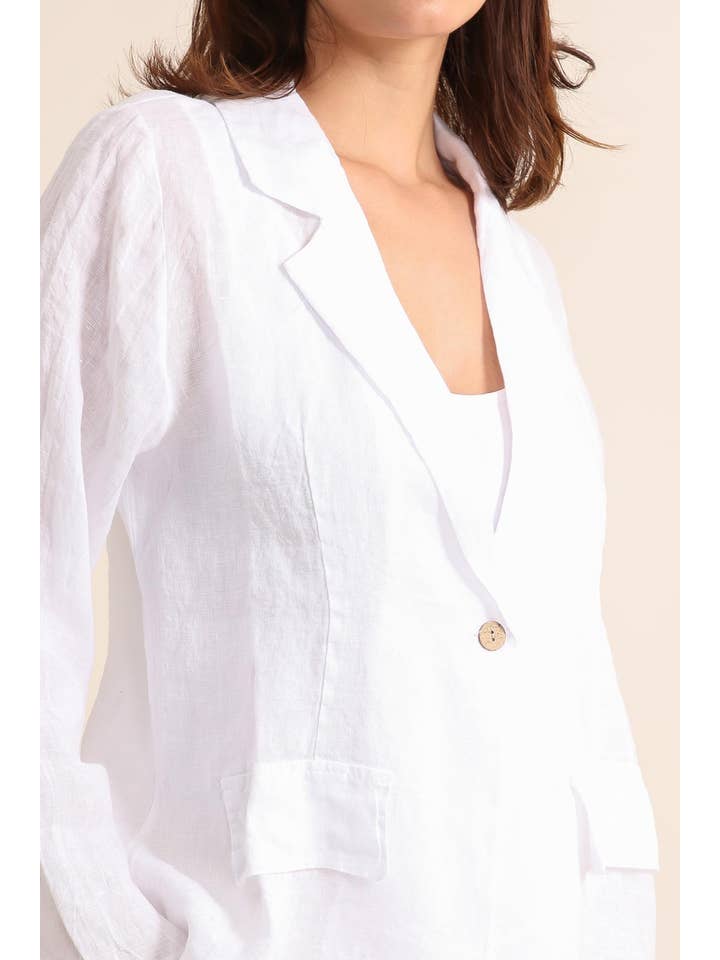 LÉA & LUC - Wholesale Jacket - Women's - 100% Linen Jacket REF. 345511