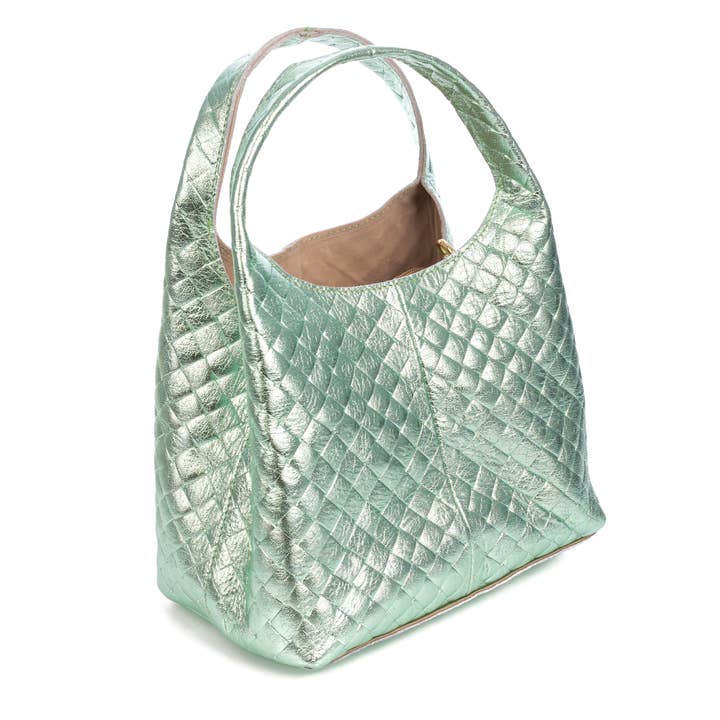 FIRENZE ARTEGIANI - Wholesale Shoulder Bag - Women's - Aversa crossbody bag. Genuine leather with interwoven embossed suede1