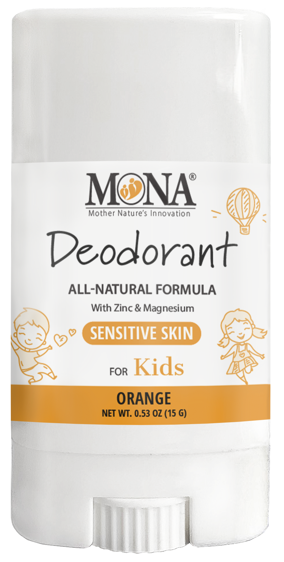 MONA BRANDS, LLC - Wholesale Deodorant - Unisex - Deodorant for Kids | Travel Size 0.53oz | All Natural0