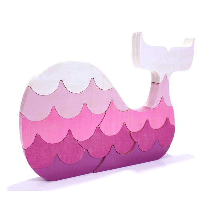 Large Pink Stacking Puzzle and Kids Room Decor for wholesale by Berkshire Bowls