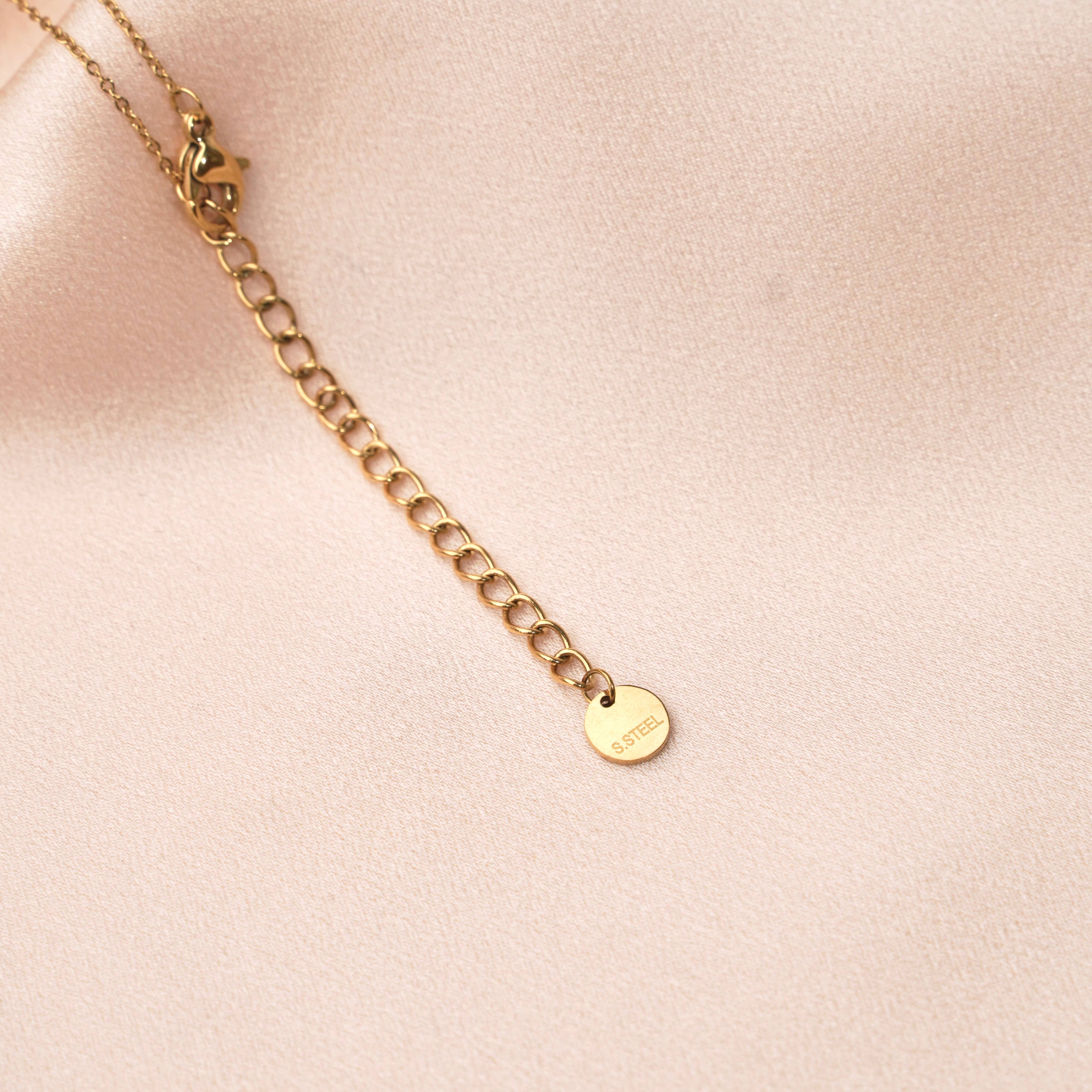 Victoire Collection - Wholesale Pendant/Charm Necklace - Stainless steel Y necklace hammered round pendant2