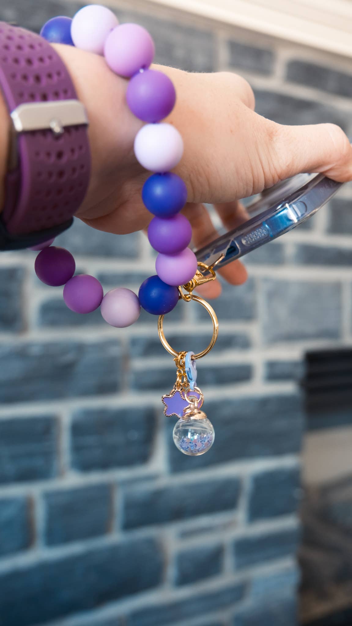 Daisy Chains Phone Charms - Wholesale Phonecase Strap - Silicone Bead Phone Charm Wristlet: Solid Colors8