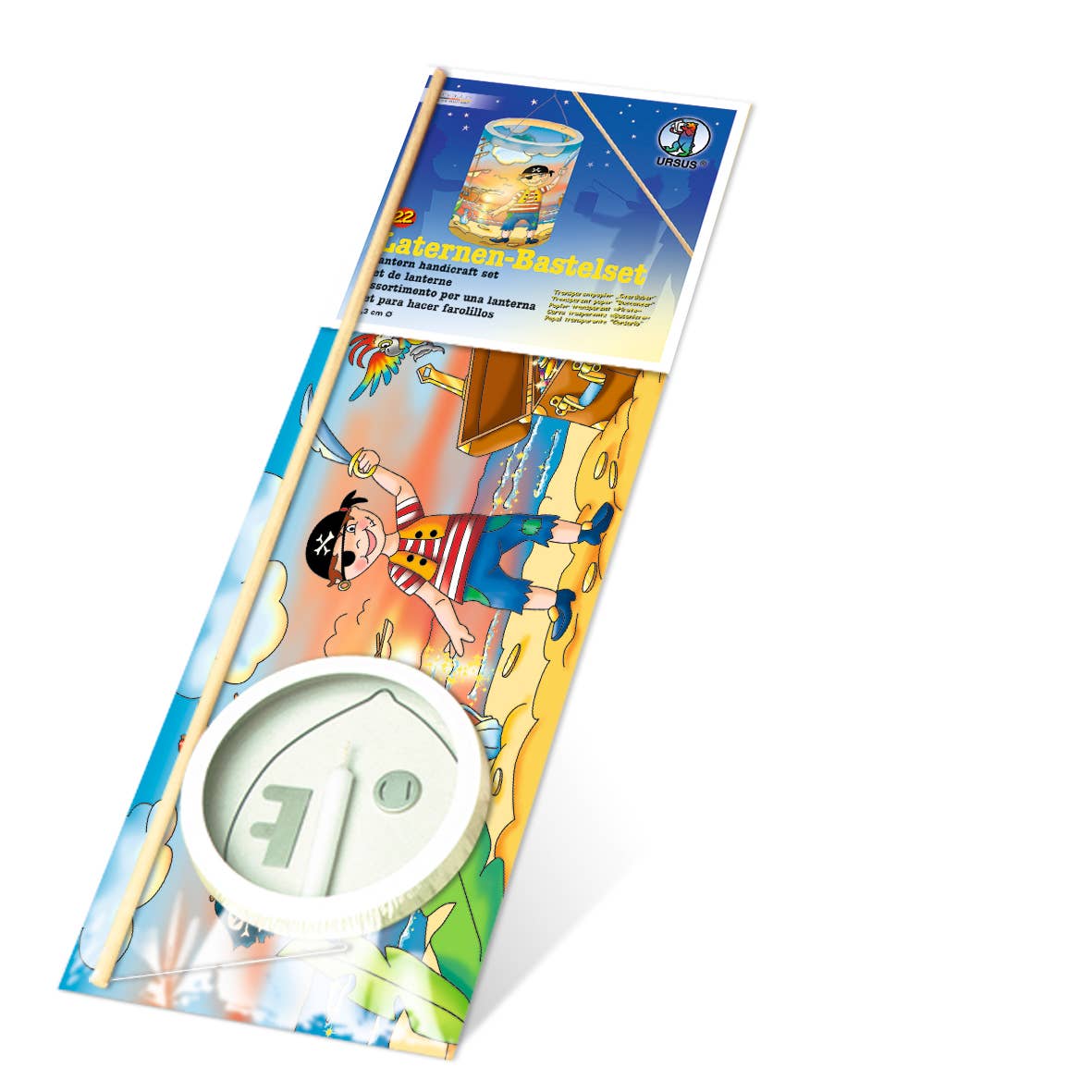 URSUS® / Buntpapierfabrik Ludwig Bähr GmbH & Co. KG - Wholesale DIY Craft Kit - Lantern craft kit 22 “pirates”0