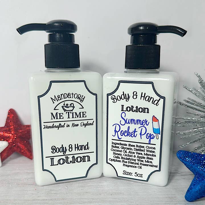 Mandatory Me Time - Wholesale Hand & Body Lotion - Rocket Pop Hand & Body Lotion | Seasonal Summer Patriotic 1