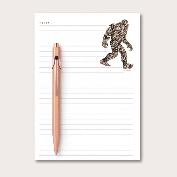 Bloc-notes de bureau Bigfoot pour la vente par Amanda Klein Co.