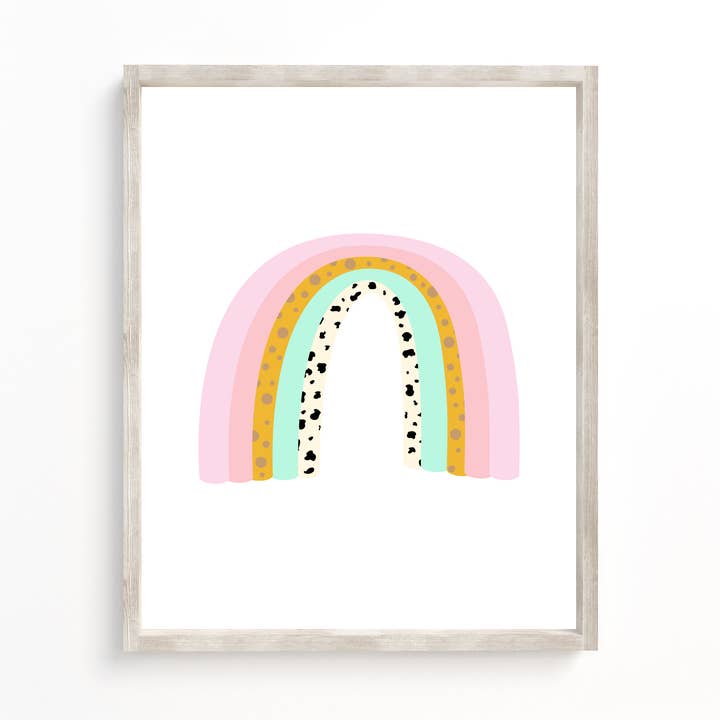 Motif Arc-en-ciel Rose Imprimé (8x10) (11X14) pour la vente par love, Holston