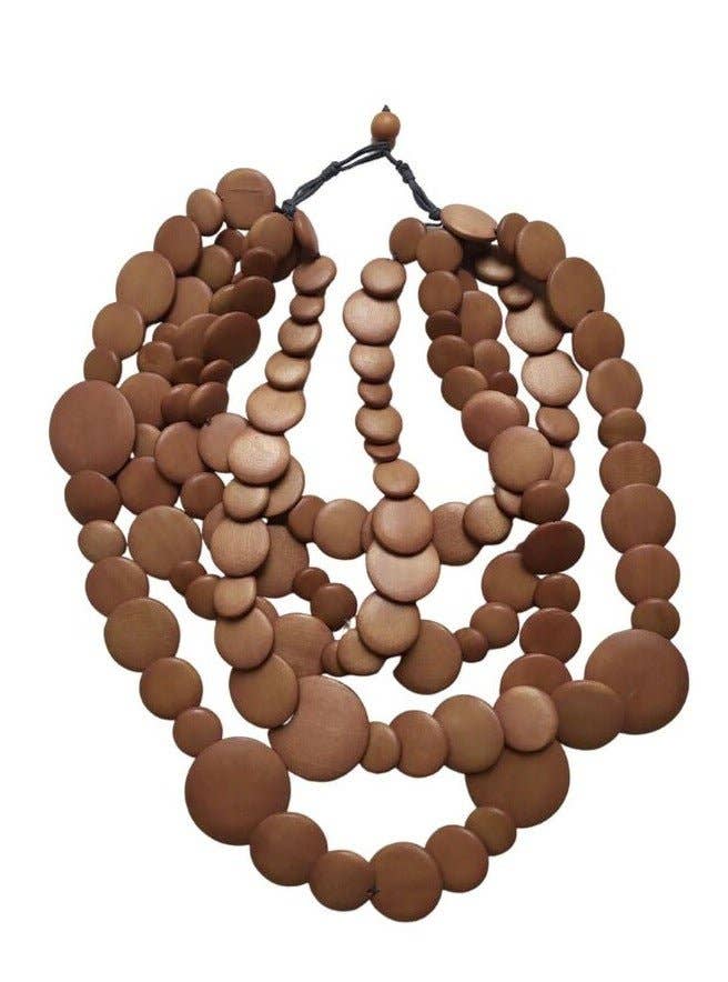 Bijondo - Vendita all'ingrosso Collane di perline/perle - Collana Guinea legno leggera3