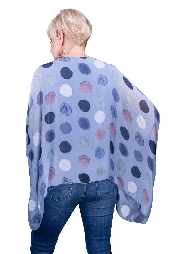 TINA Stephens Italy/Tees By Tina - Wholesale Kaftan - Women's - Sofia Circle Silk Kaftan (BQ201R)8