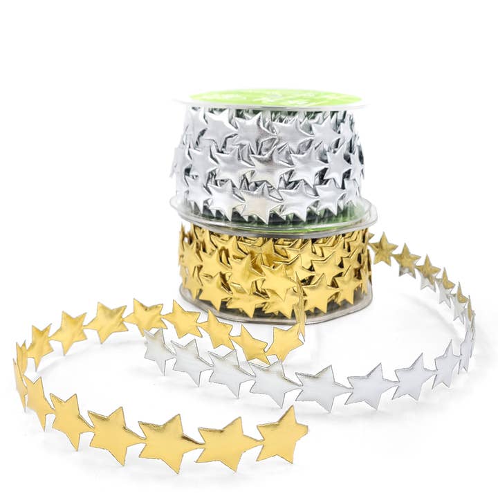 May Arts Ribbon - Wholesale Ribbon - Gift Wrapping - Satin Puffy Star Shape Ribbon1