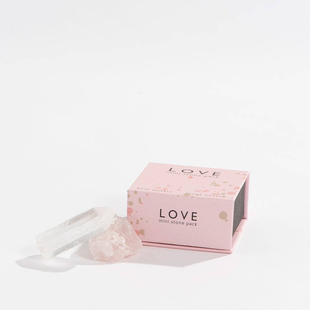 GeoCentral - Wholesale Spiritual Stone/Crystal - Love Mini Crystal Pack Stocking Stuffer - Rose Quartz4