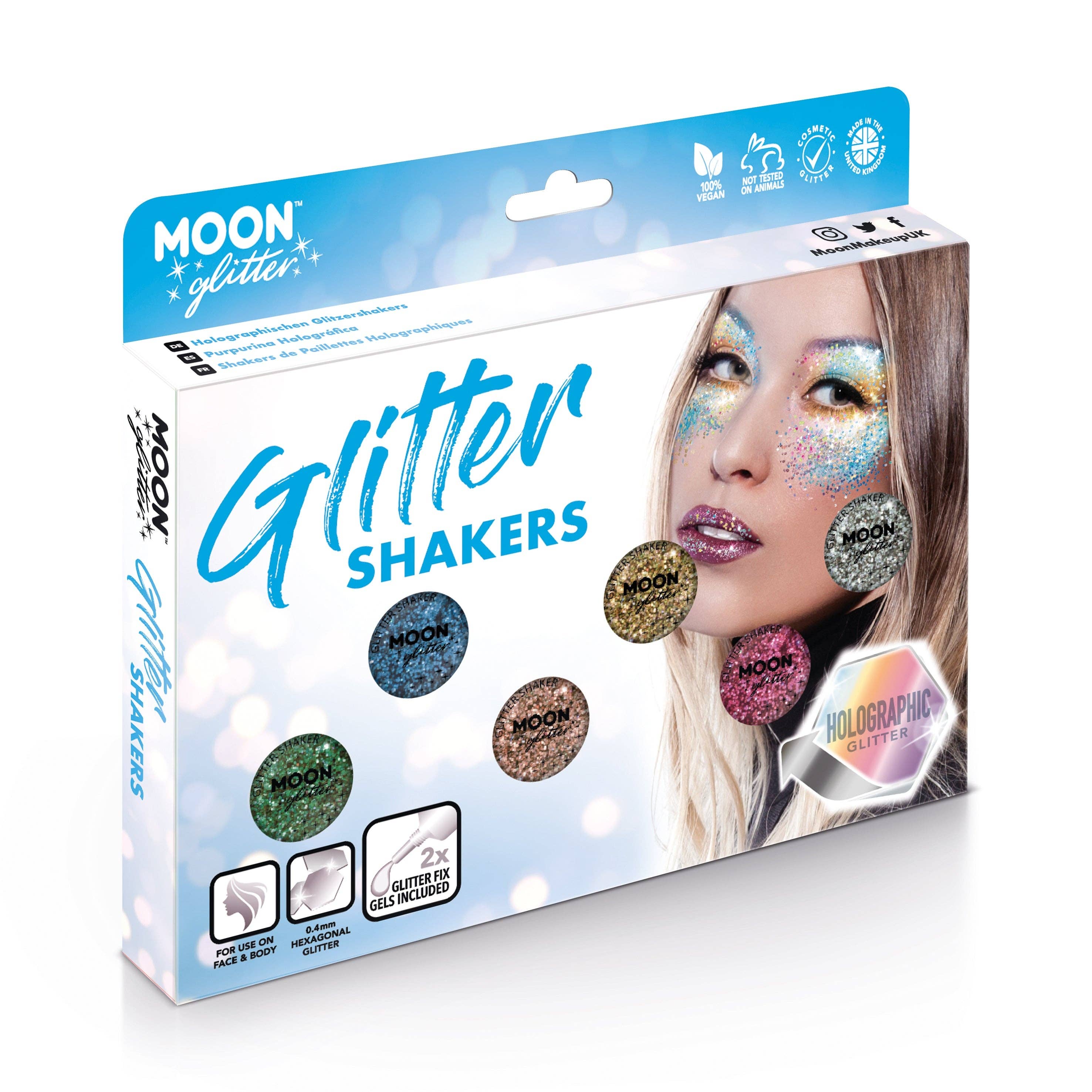Moon Makeup – wholesale Kroppsglitter/skimmer – Holografiska ansikts- och kroppsglitterskakare8