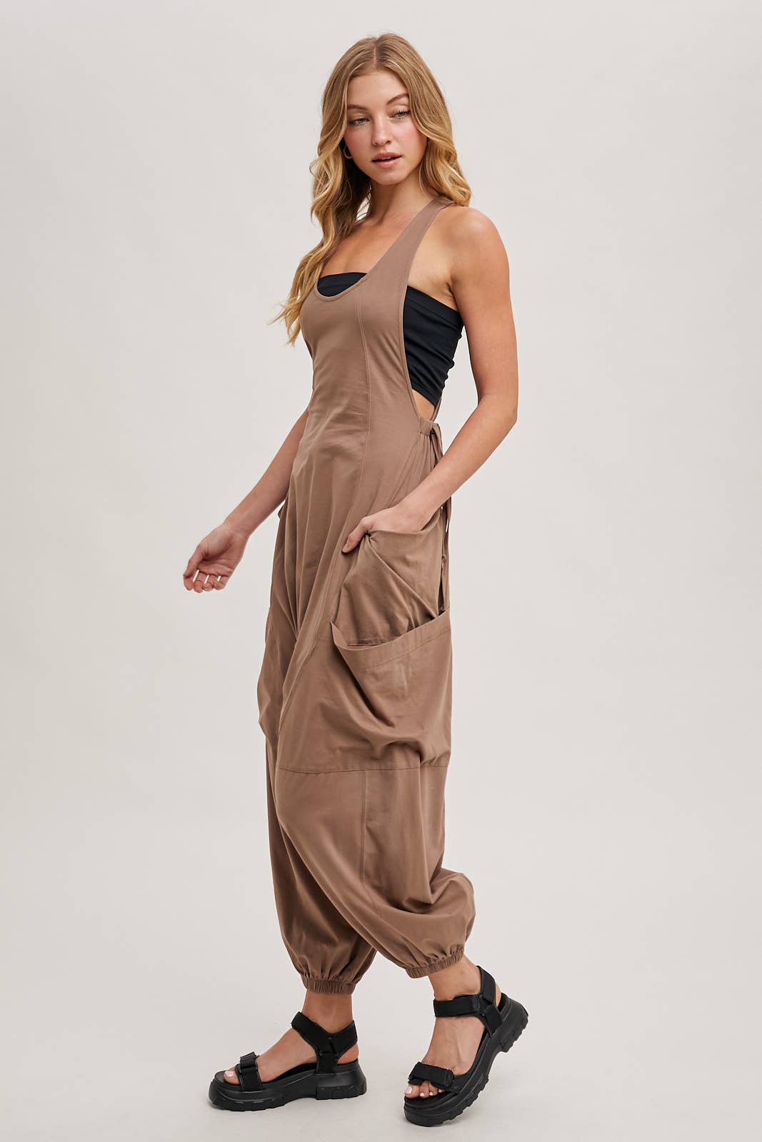 Bluivy - Wholesale Jumpsuit - Women's - RELAXED FIT BEGGY PANTS JUMPSUIT WITH POCKETS18